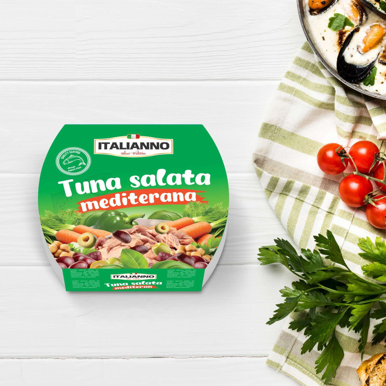 Tuna sallat mediterane Italianno 160gr