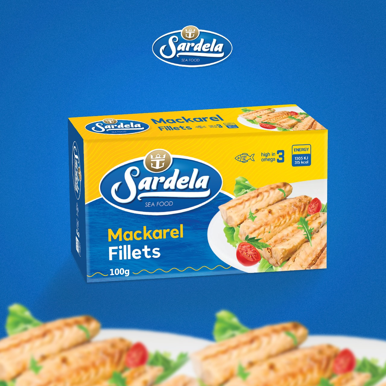 Sardine makarell filet Sardela 100gr
