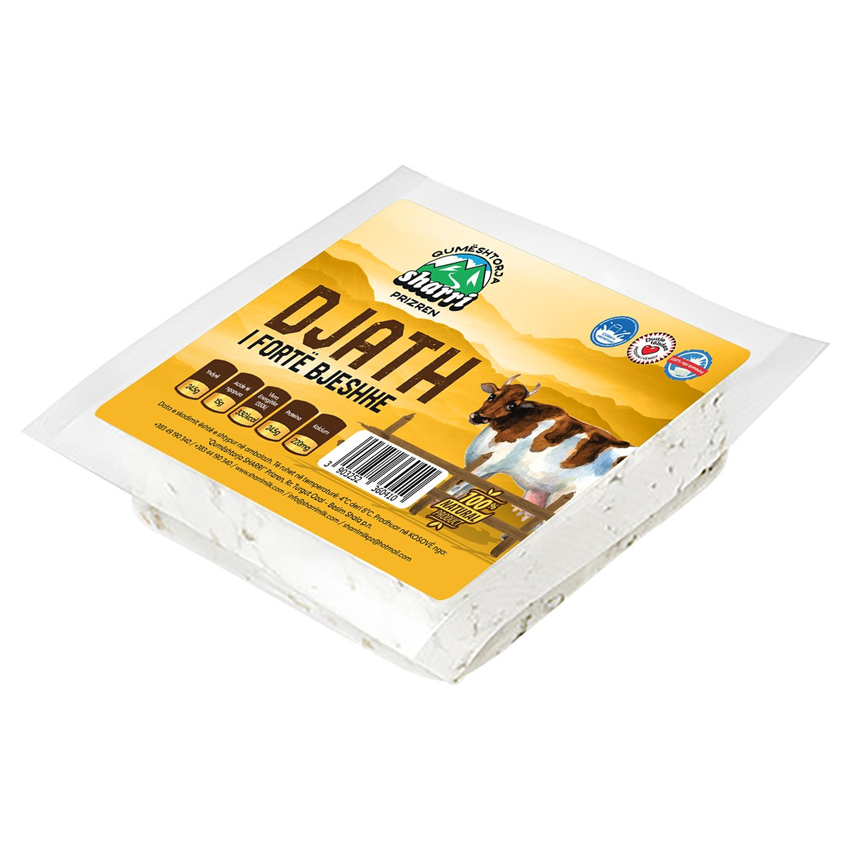 Djathë I fortë bjeshke vakum Kg 1740