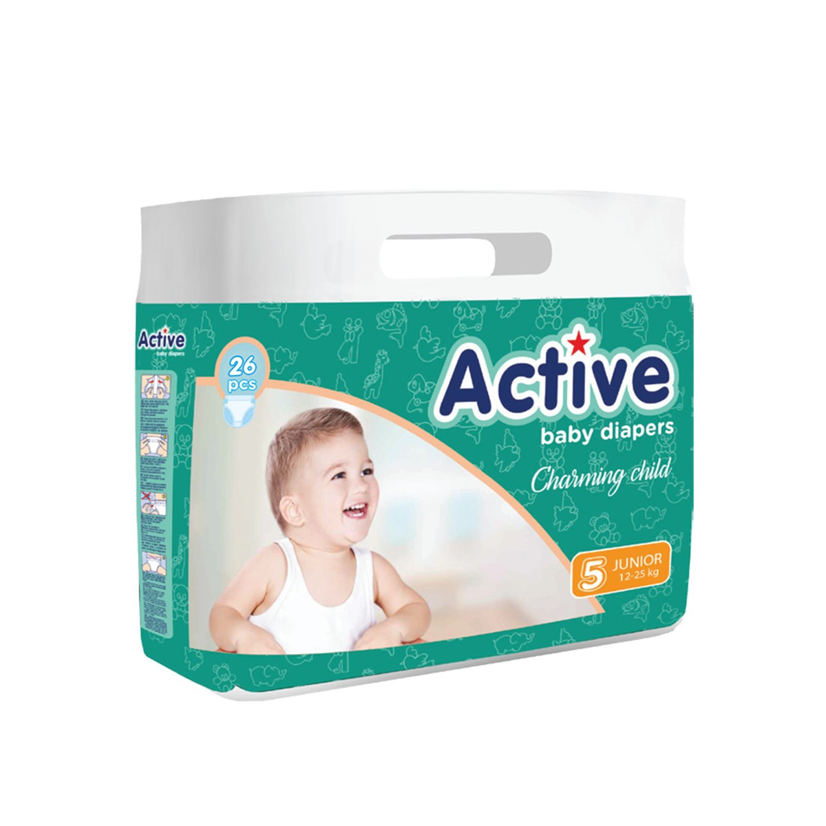 Pelena per Femije Active 12-25kg 26copë