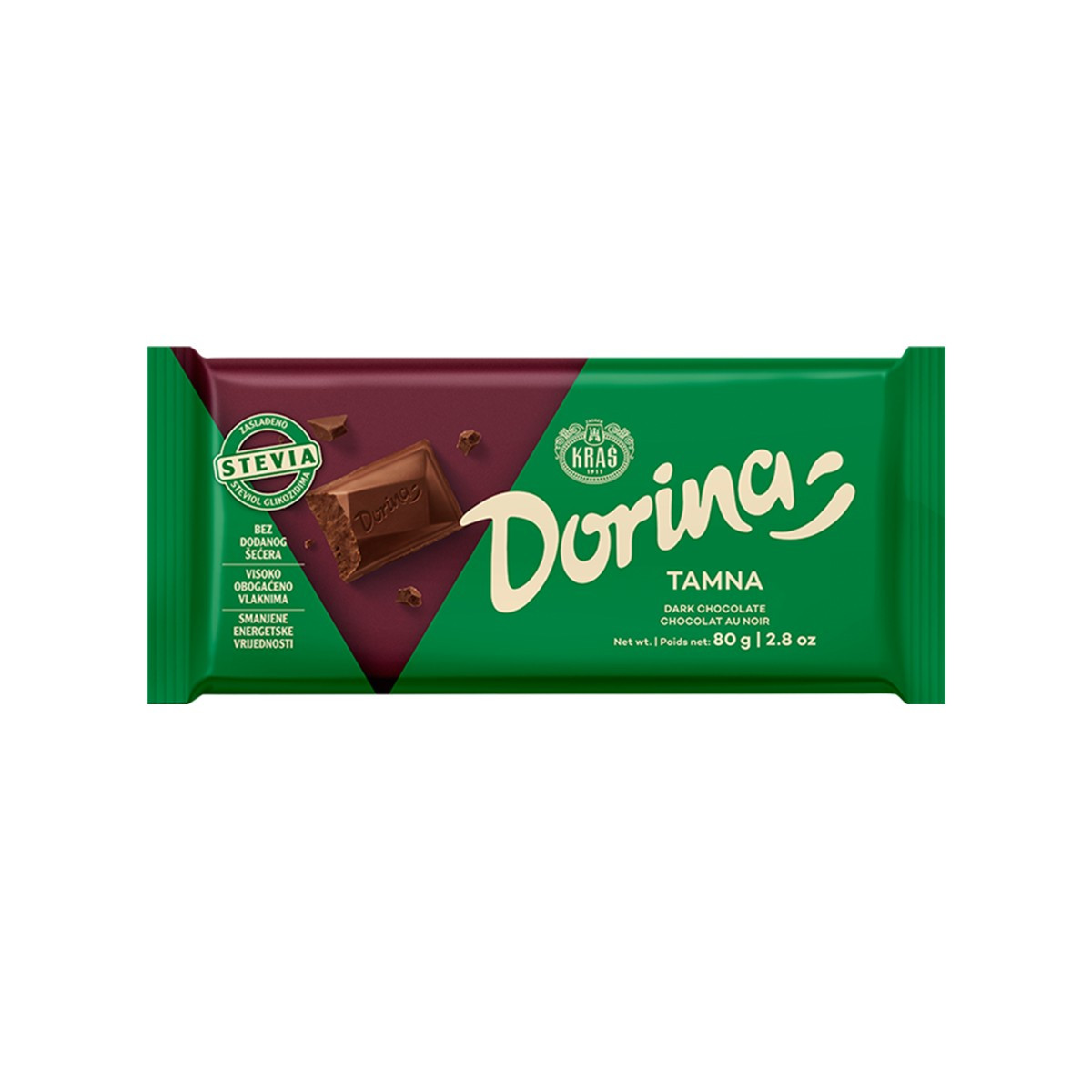 Çokollate pa sheqer  Dorina 80gr