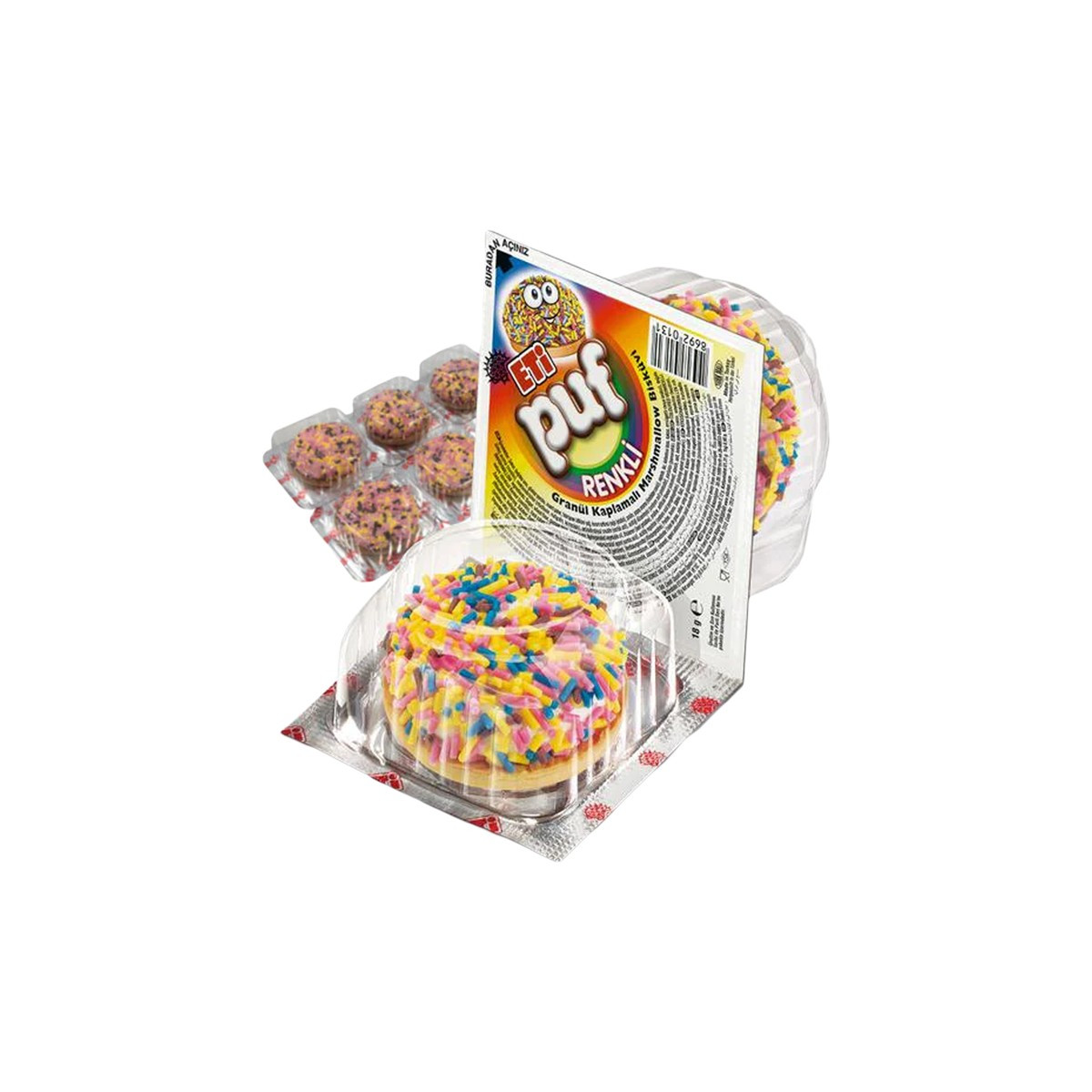 Biskota marshmallow me fruta Eti 18gr