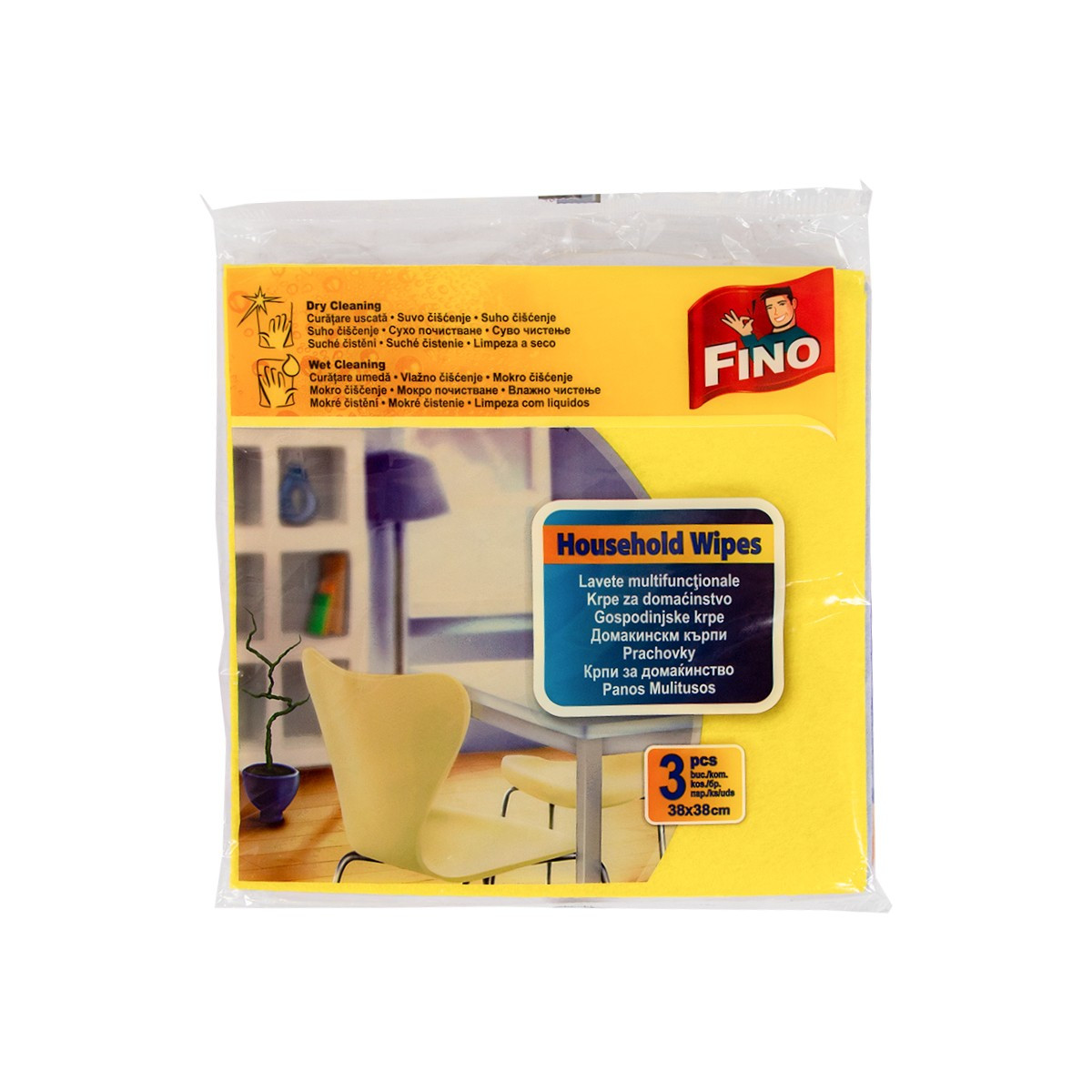 Lecke pastrimi Househ. Wipes Fino 3 cope