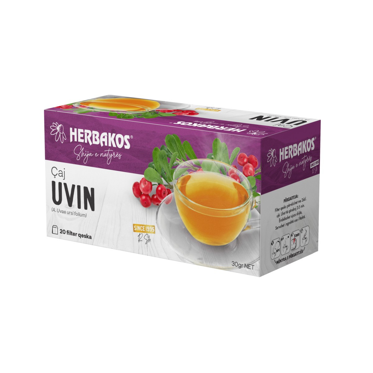 Çaj filter Uvini Herbakos 20gr