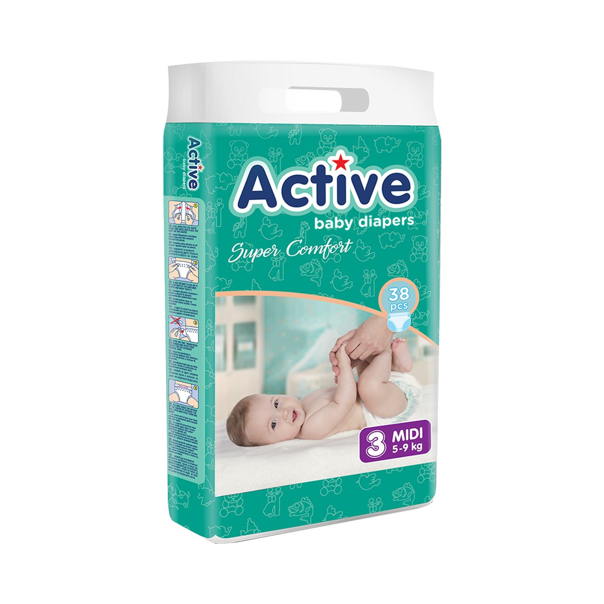 Pelena per femije Active 5-9kg me  38cop