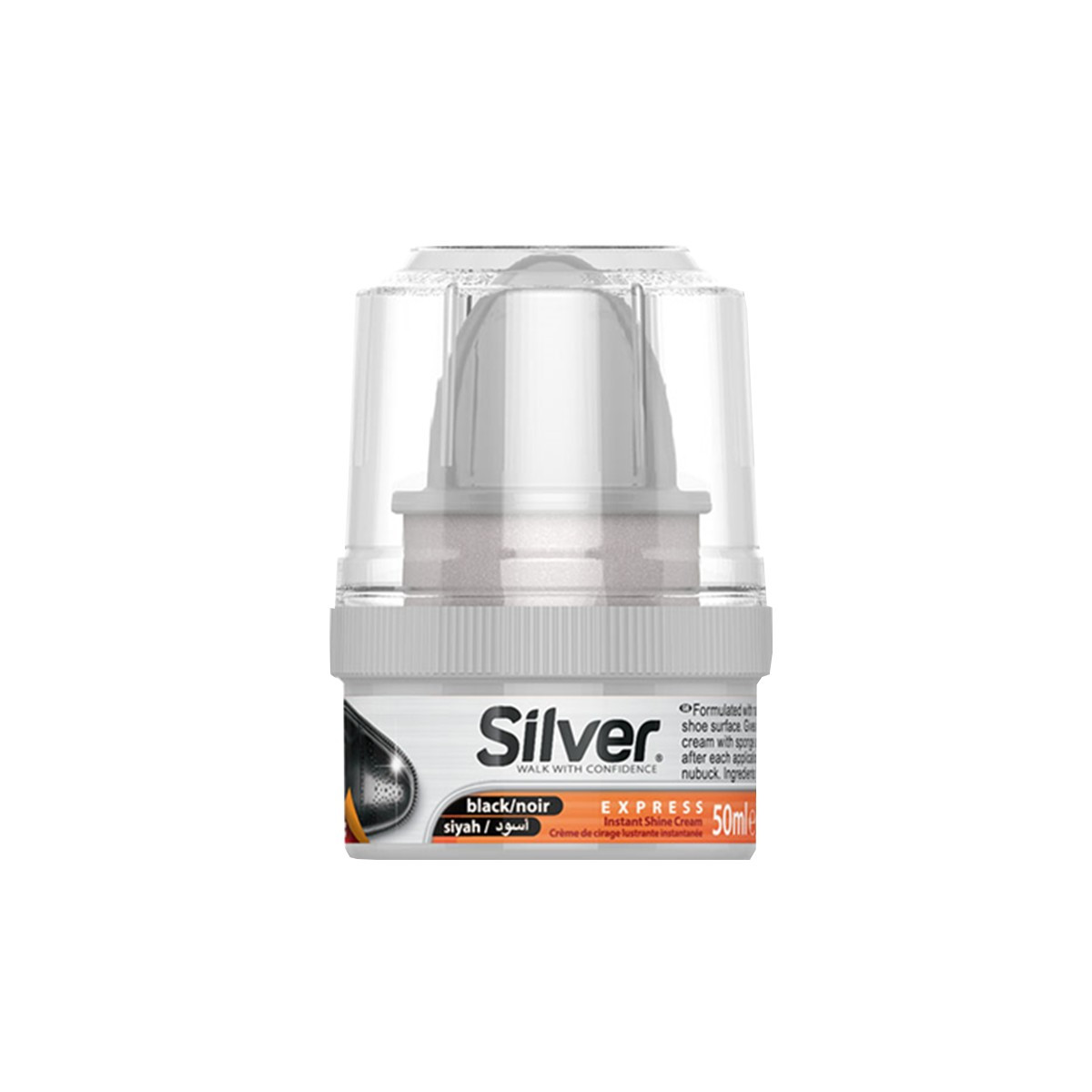 Ngjyre per kepuce e zeze Silver 50ml