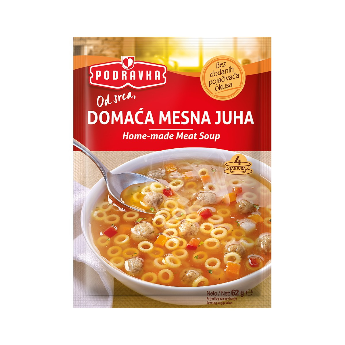 Supë shtëpie me mish Podravka 62gr