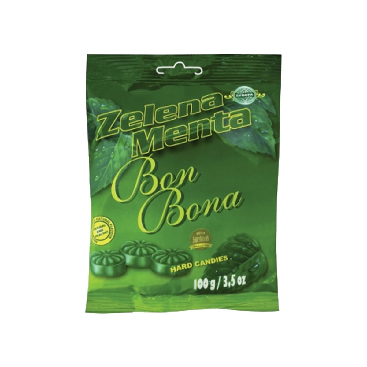 Bonbona Zelena menta Evropa 100gr