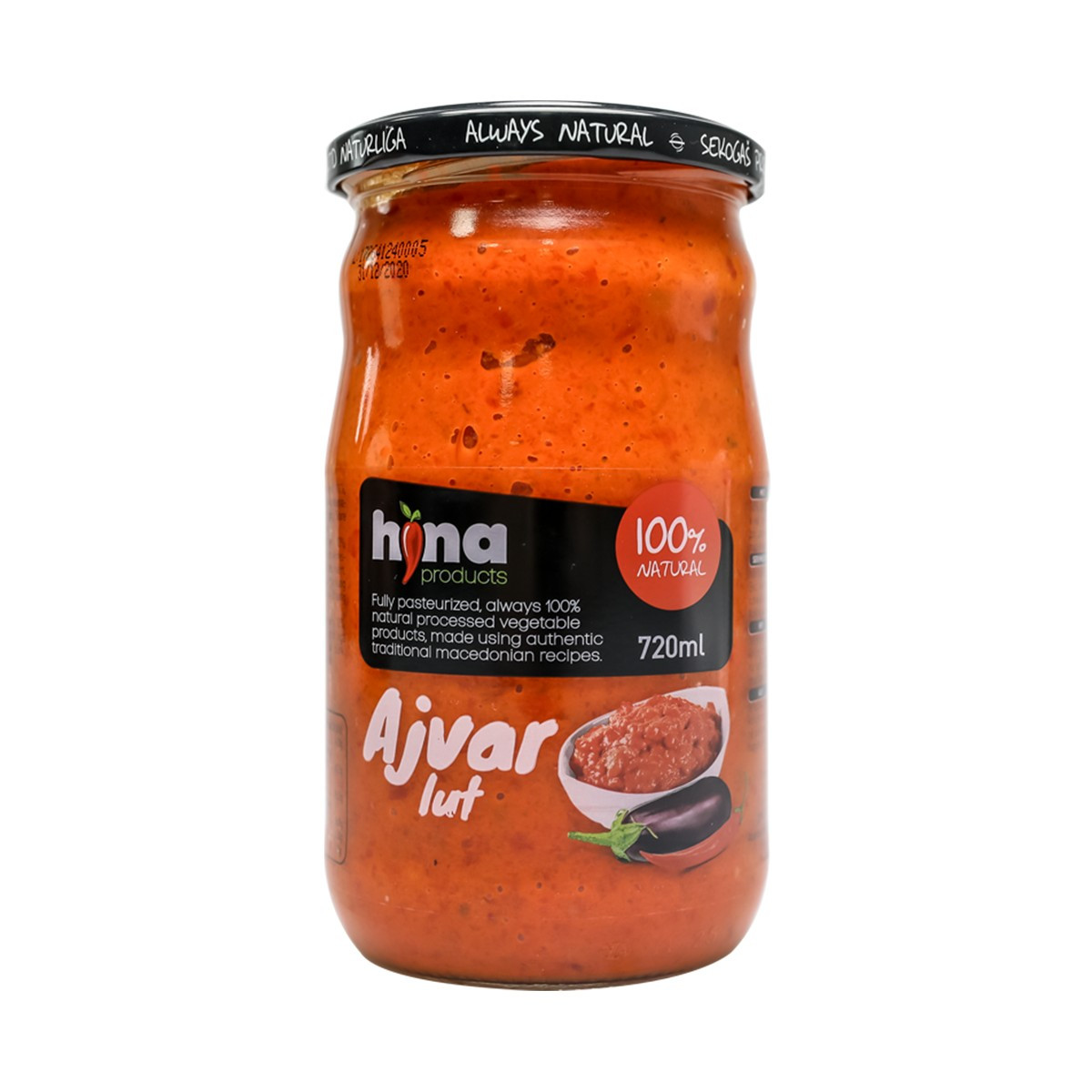 Ajvar i djeges Hina 720gr