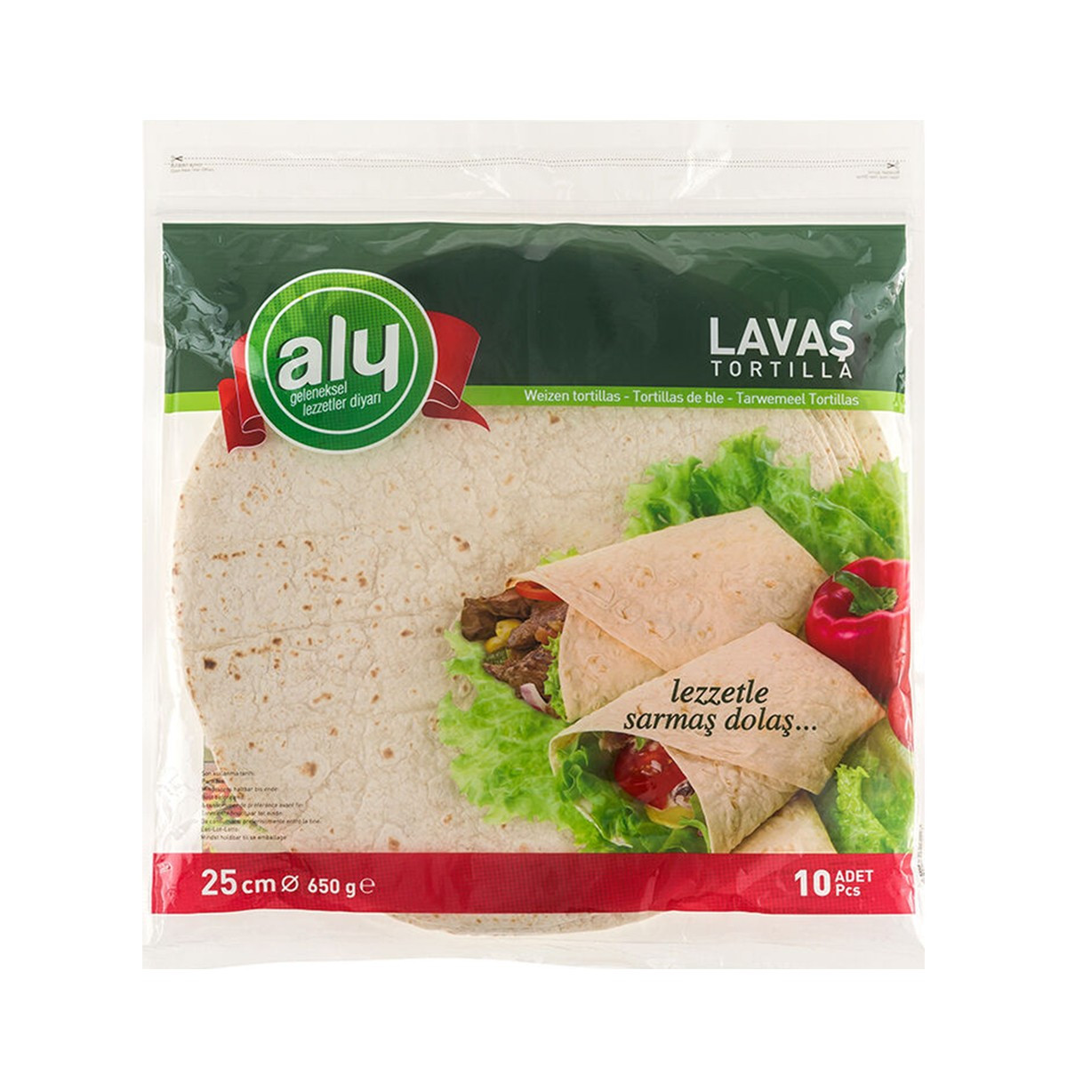 Pete Tortilla 25cm Aly 10cope 650gr