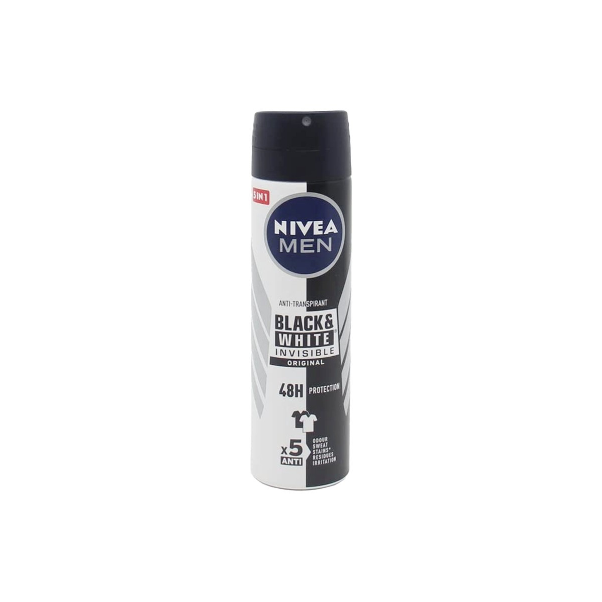 Deo per meshkuj black&white Nivea 150m
