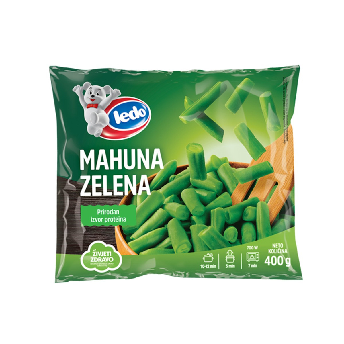 Bishtaje e gjelbert Ledo 400gr
