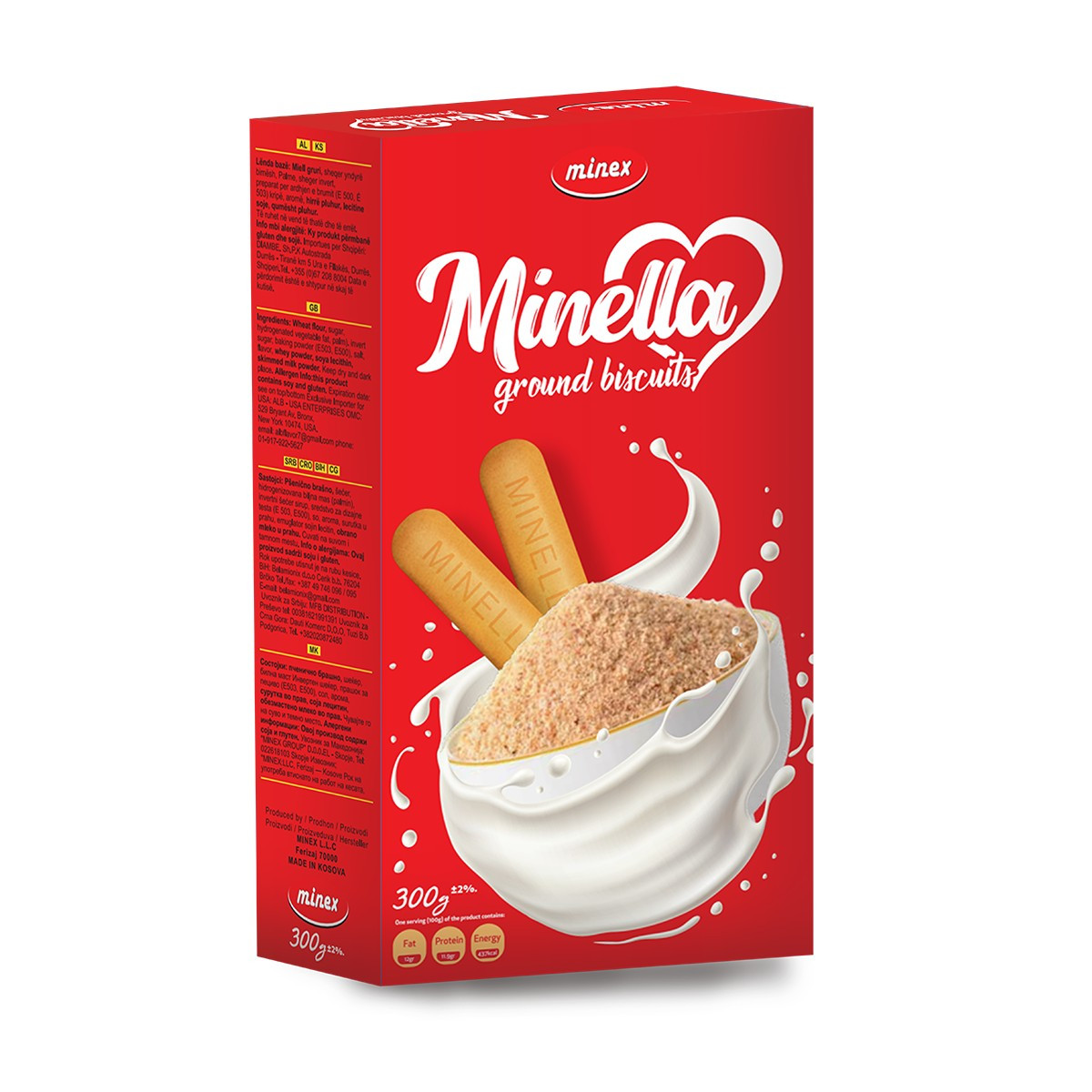 Biskota te bluara Minex 300gr