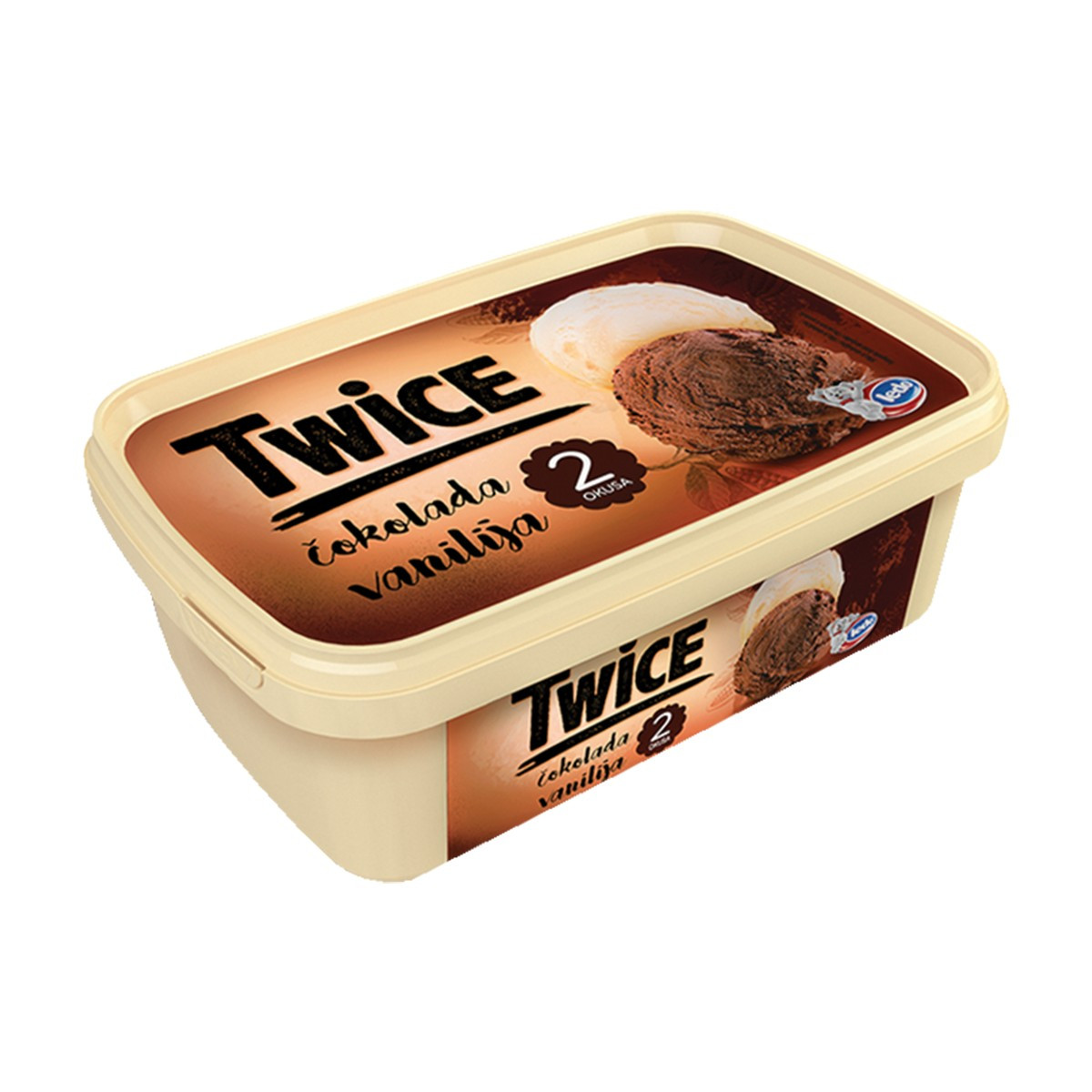 Akullore Twice vanilija-çokolada 1l