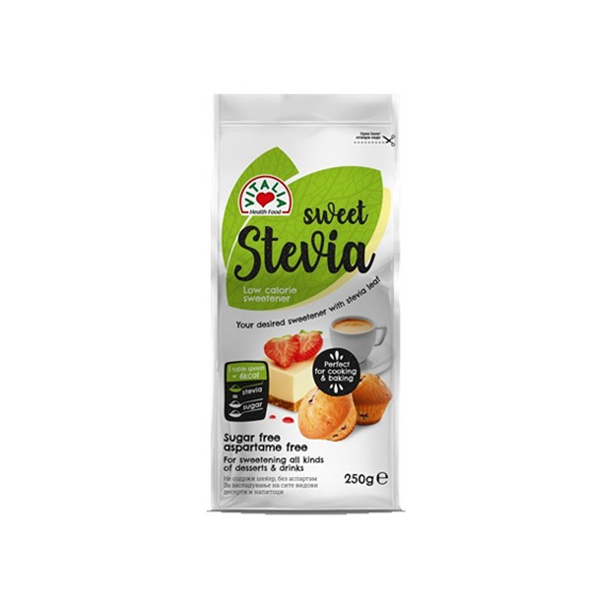 Embelsues stevia Vitalia 250 gr