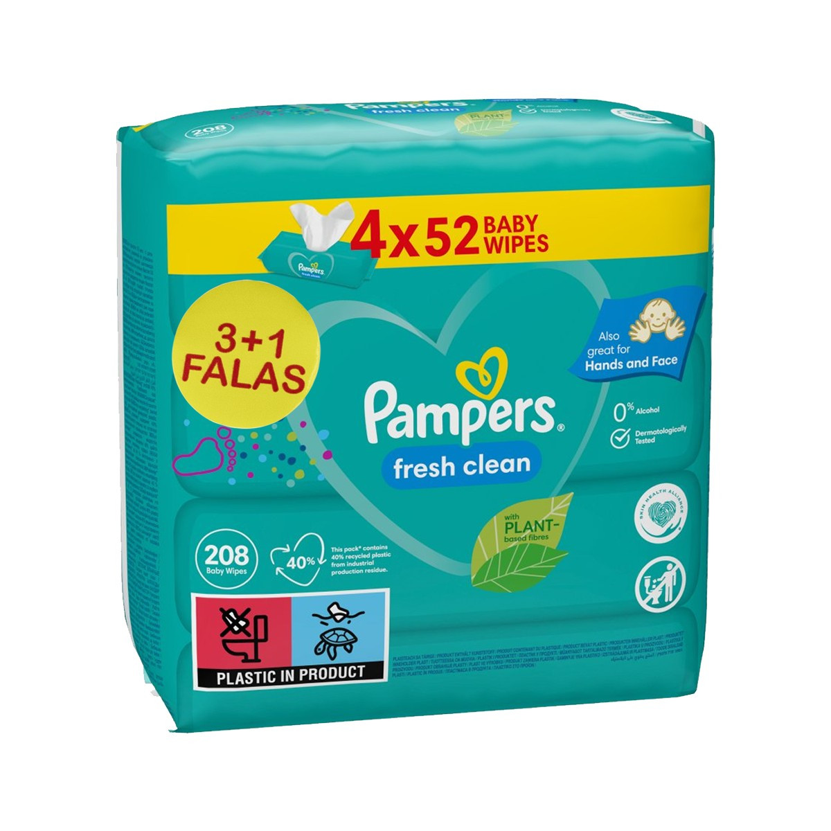 Leter e lagur Pampers fresh 4x52cope