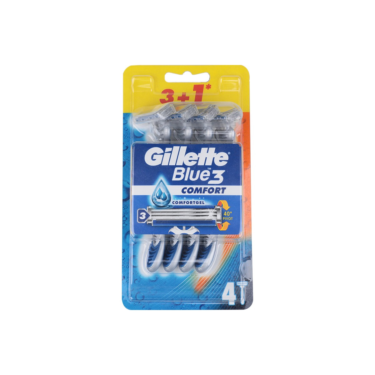 Brisqe per rroj Gillette Blue3  3+1Grati