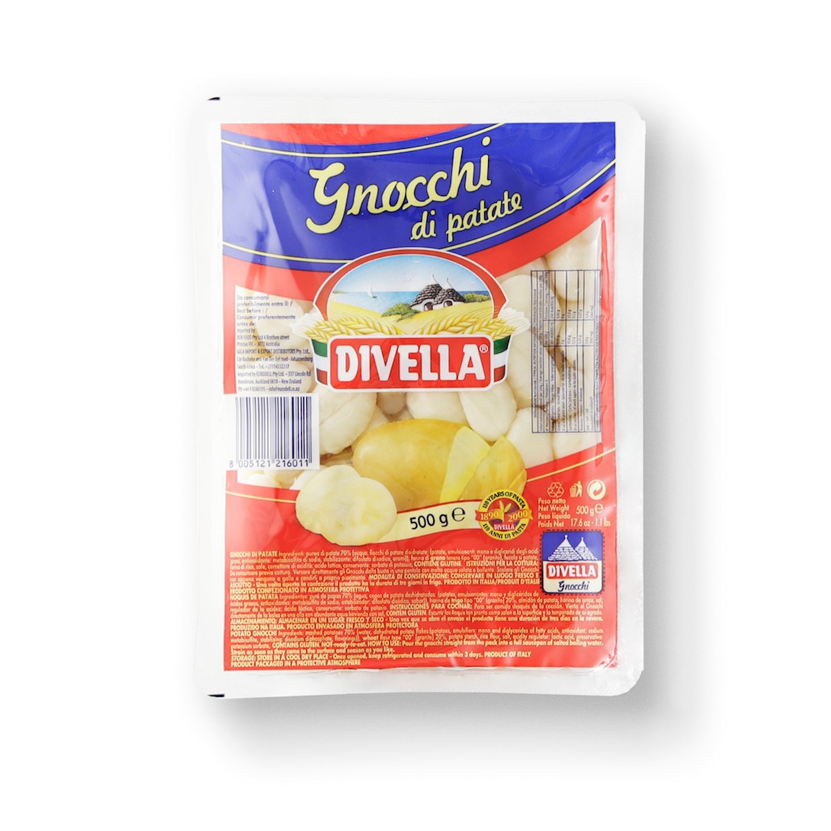 Patate Gnochi Divella 500gr