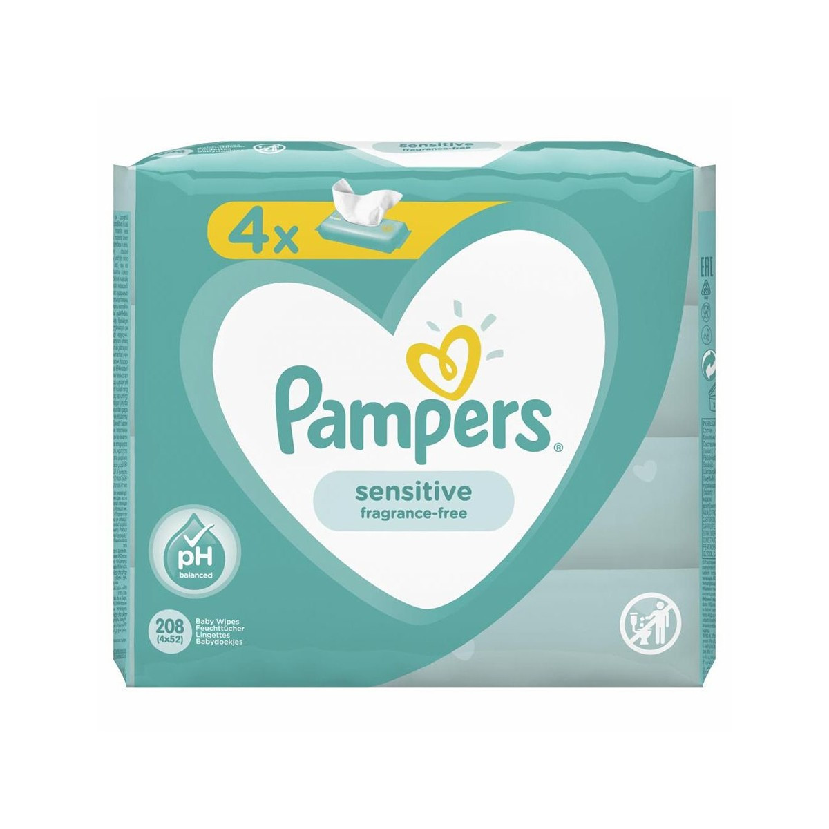 Leter e lagur Pampers sensitive 4x56 cop