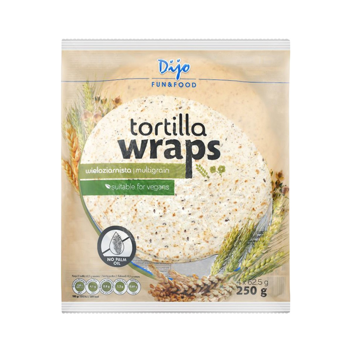 Pete tortilla multigrain Wellness 4,250g