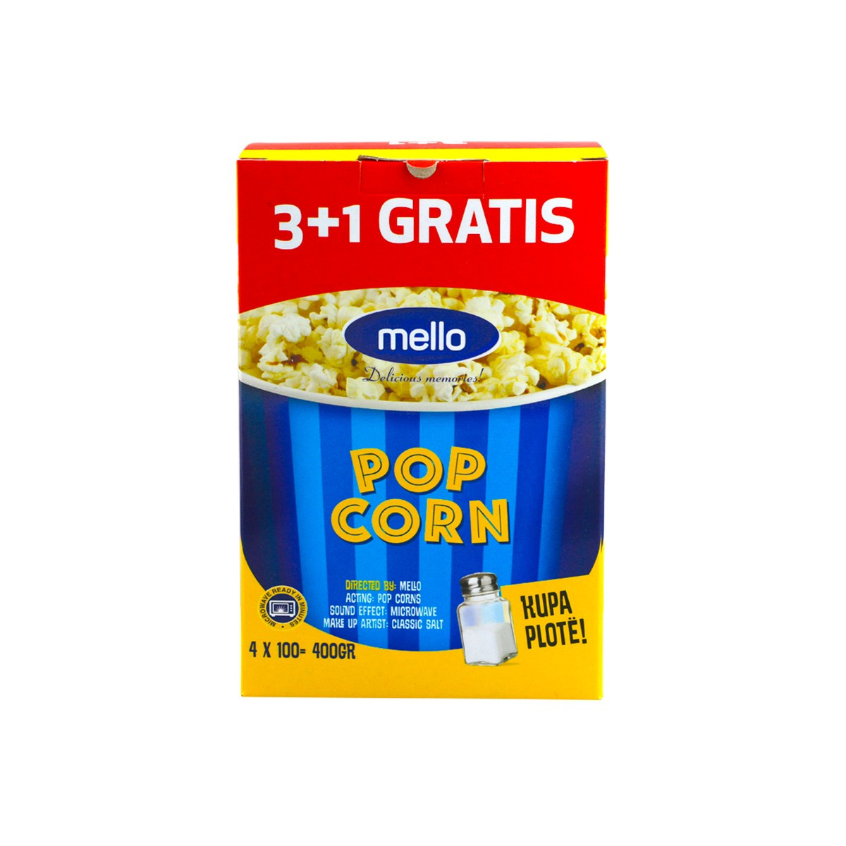 Popkorn family pack Mello 300gr