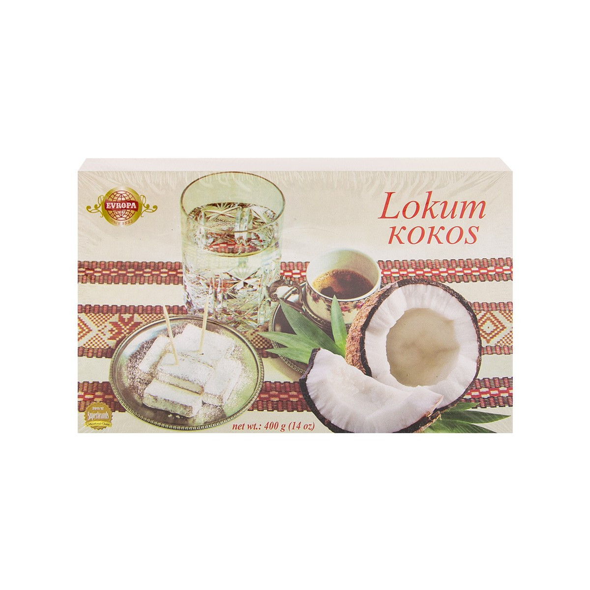 Llokum me kokos Evropa 400gr