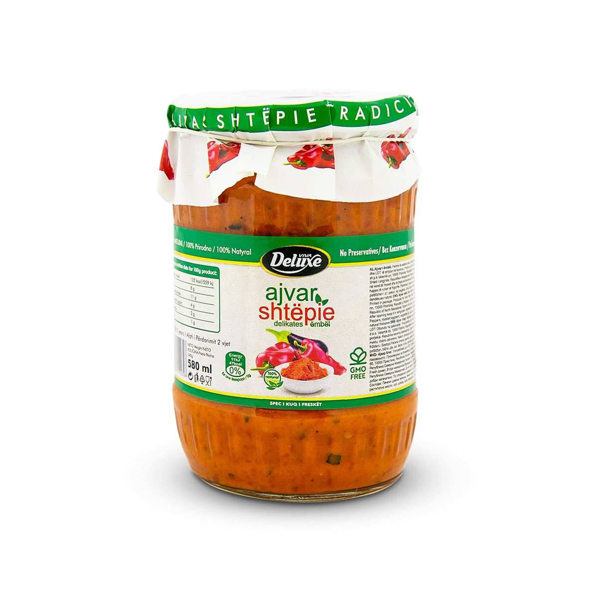 Ajvar i embel shtepiak Deluxe 580gr
