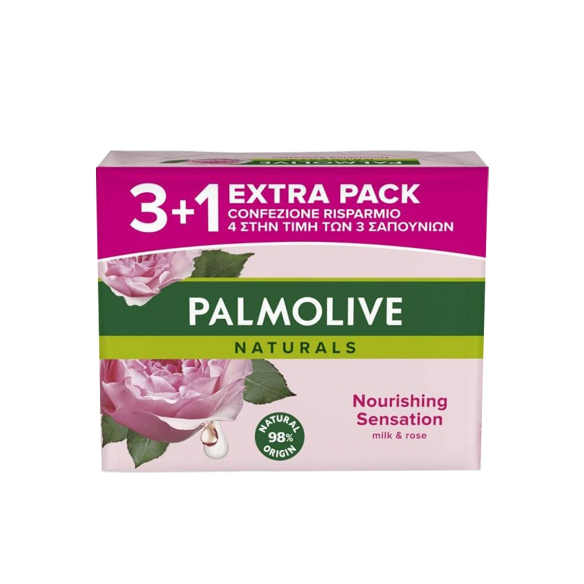 Sa. i ngurt Palmolive Milk&Rose 3+1 90g
