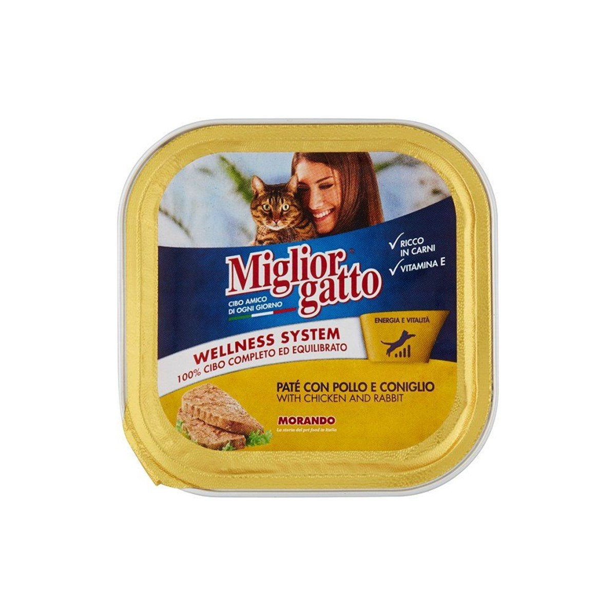 Ushqim mace pollo Coniglio Morando 100gr