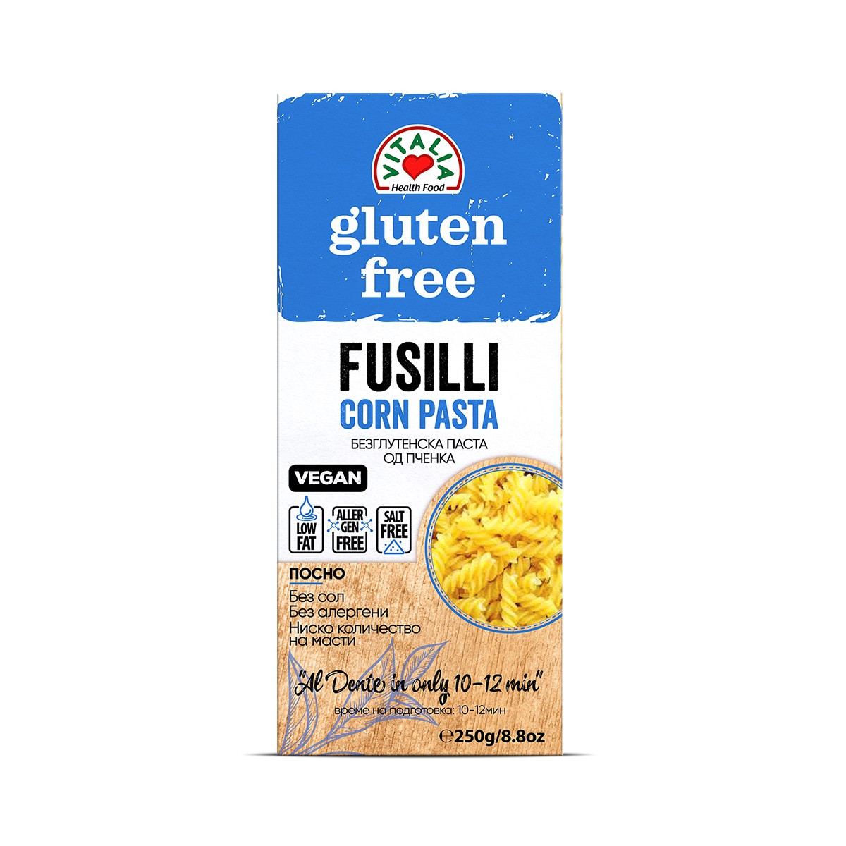 Makarona Fusli pa gluten Vitalia 250gr