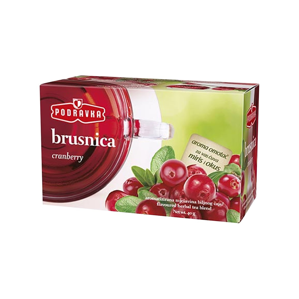 Çaj filter boronice e kuqe Podravka 40g