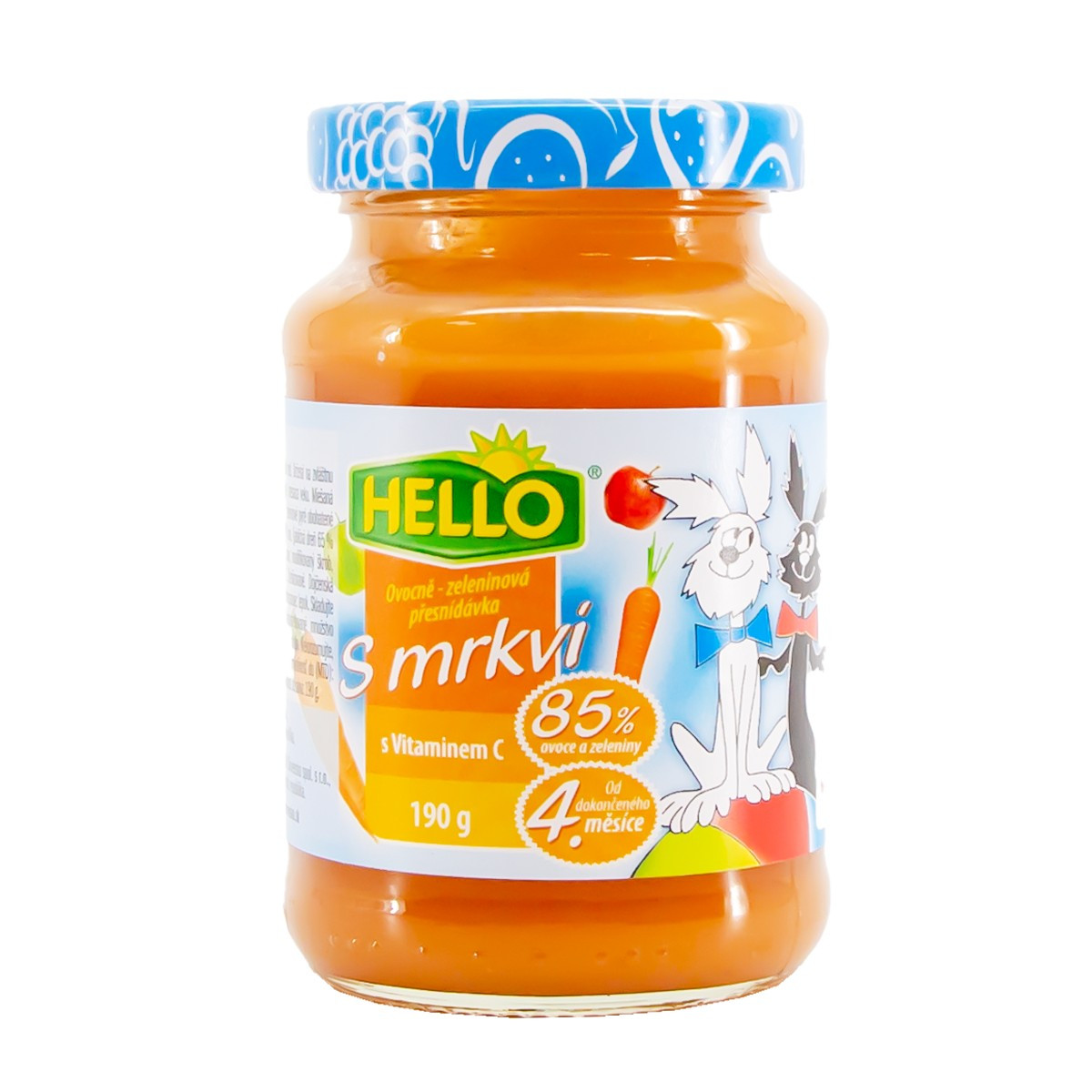 Ushqim per femije Hello Karrote 190gr