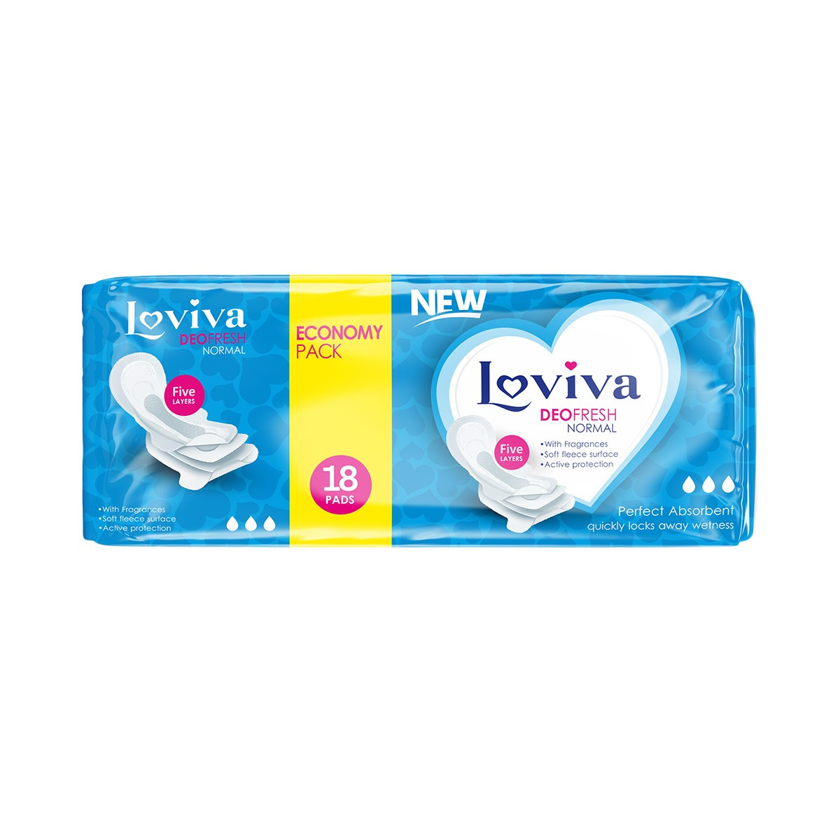 Pecet Higj. Loviva Normal Fresh Duo 18co