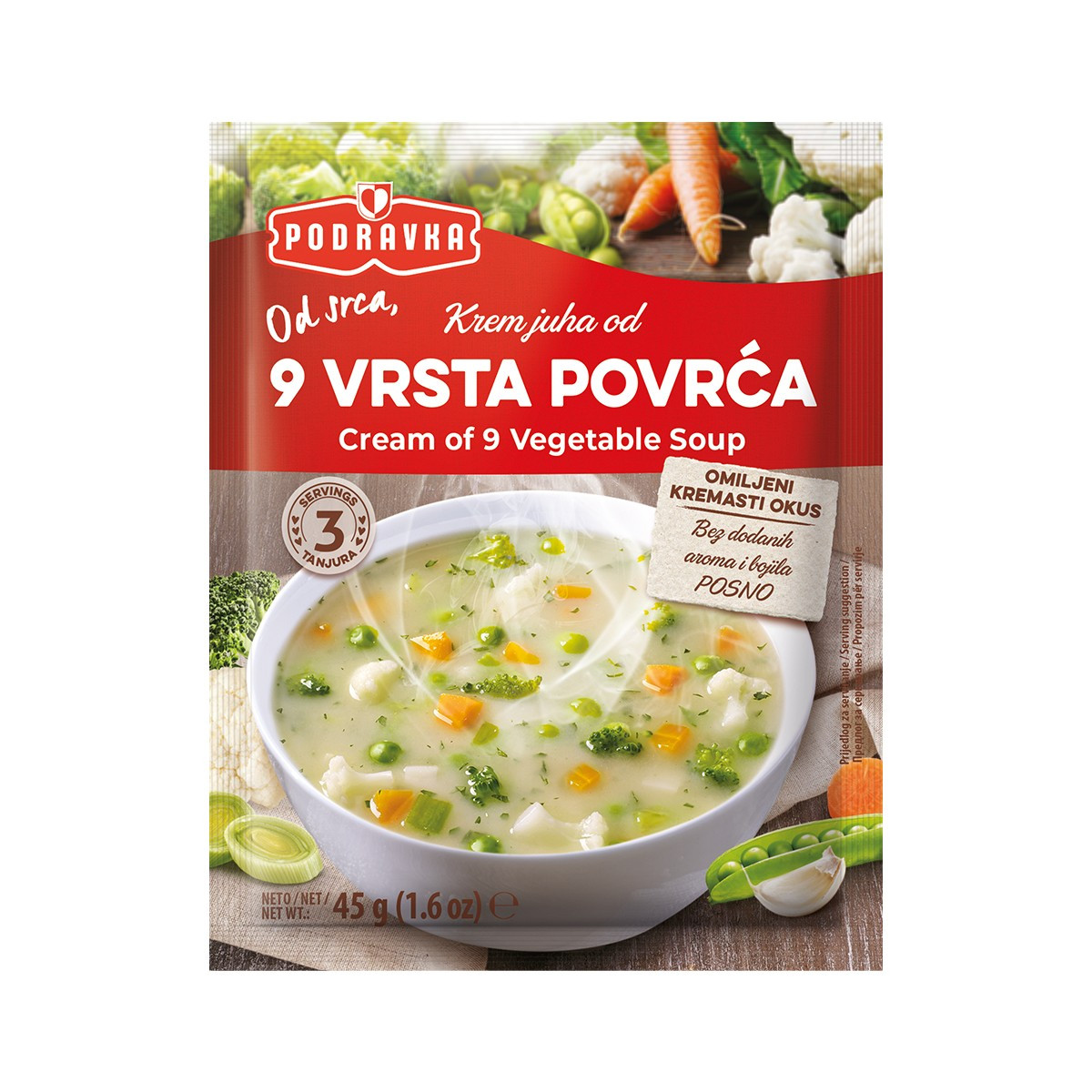 Supe krem 9 perime Podravka 45gr