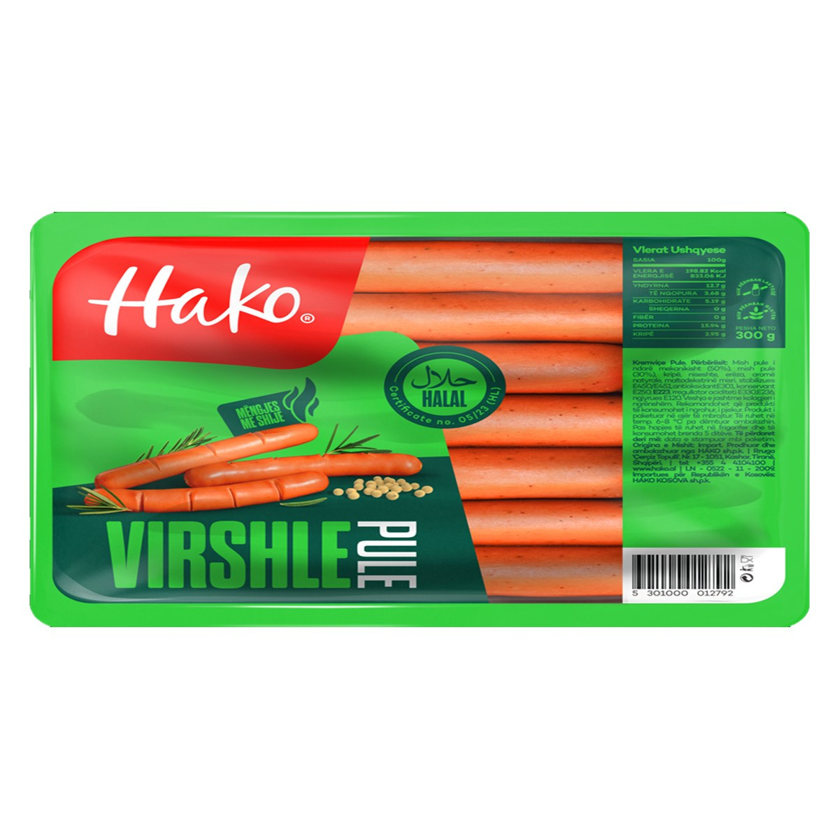 Virshlle e gjate Hako 300 gr
