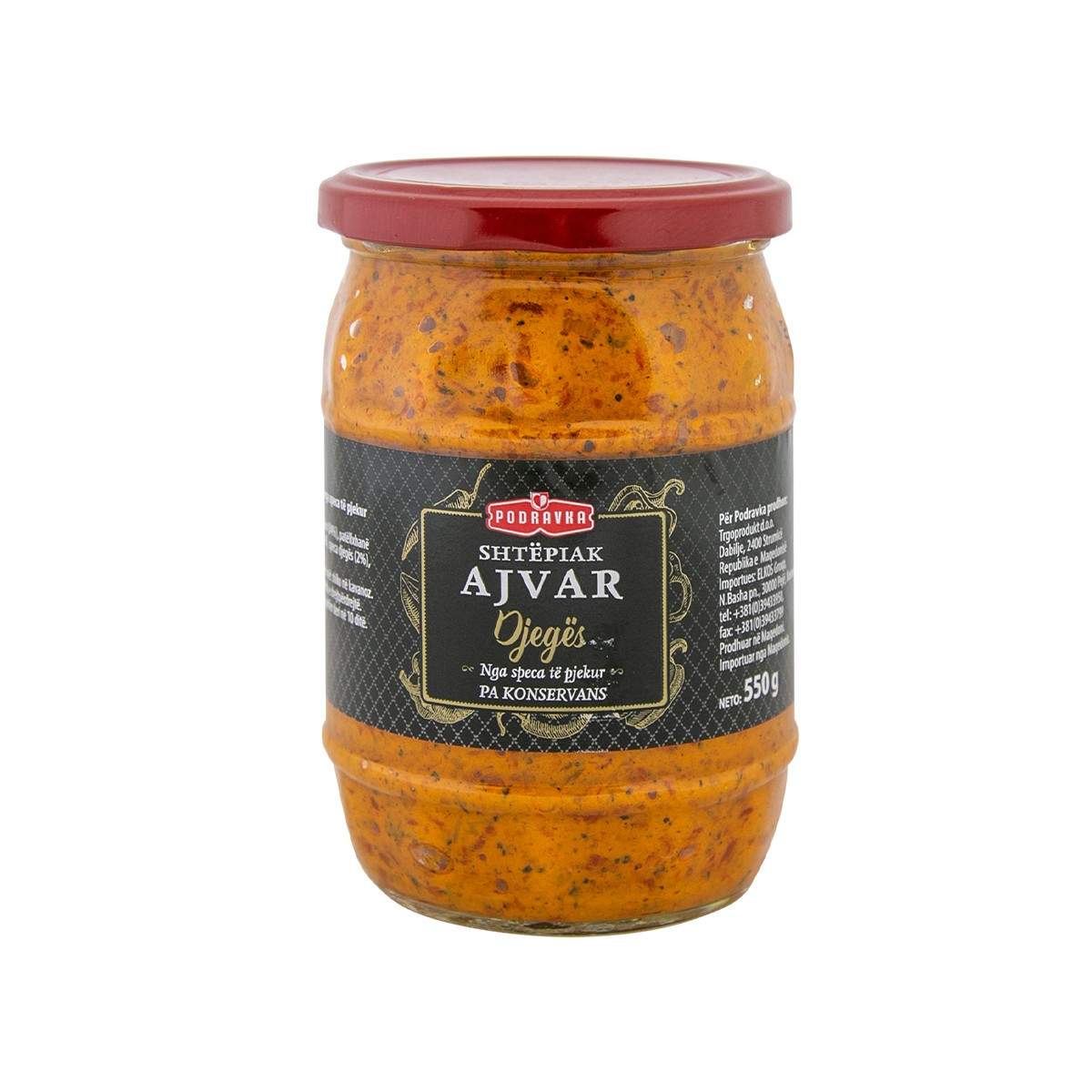 Ajvar i djeges shtepiak Podravka 550gr