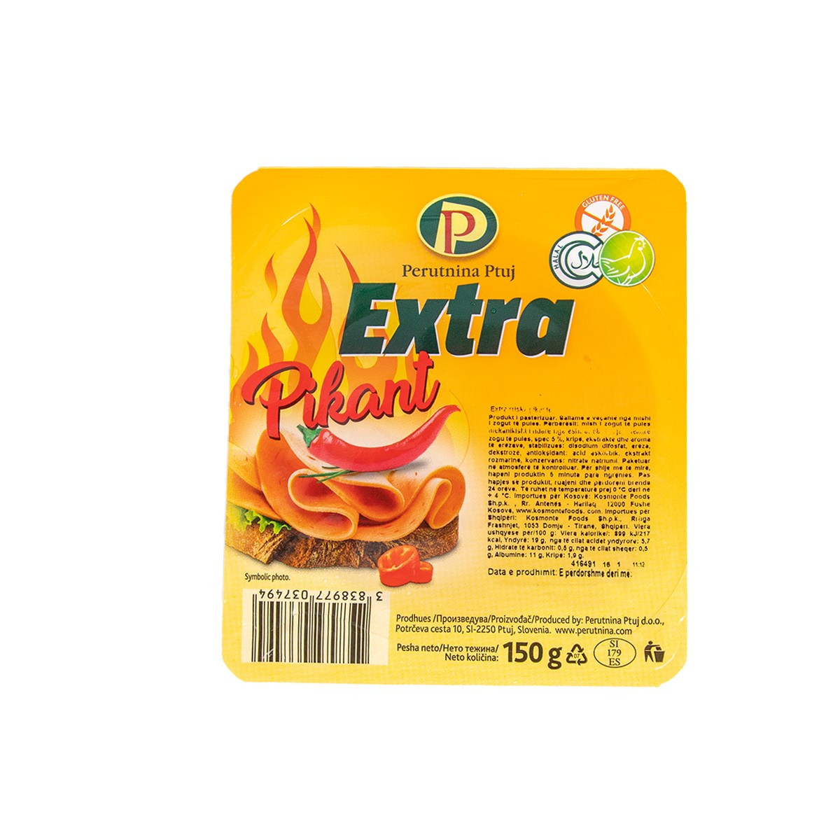 Sallam rriska pikante ext Perutnina 150g