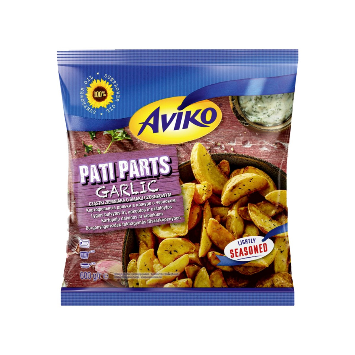 Patate  Pati Parts Garlic Aviko 600gr