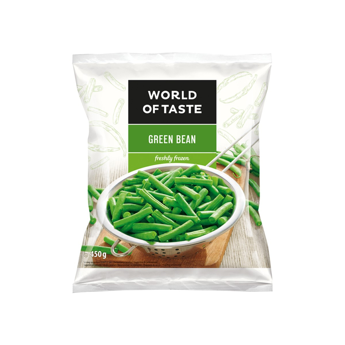 Bishtaja te gjelberta World of Taste 450
