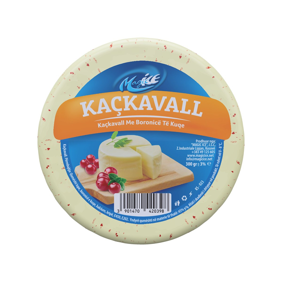 Kackavall me Boronicë Magic Ice 300g