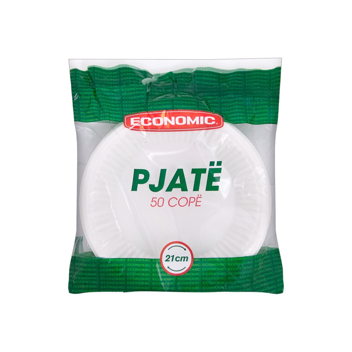 Pjata te plastikes Economic 21 cm 50cope