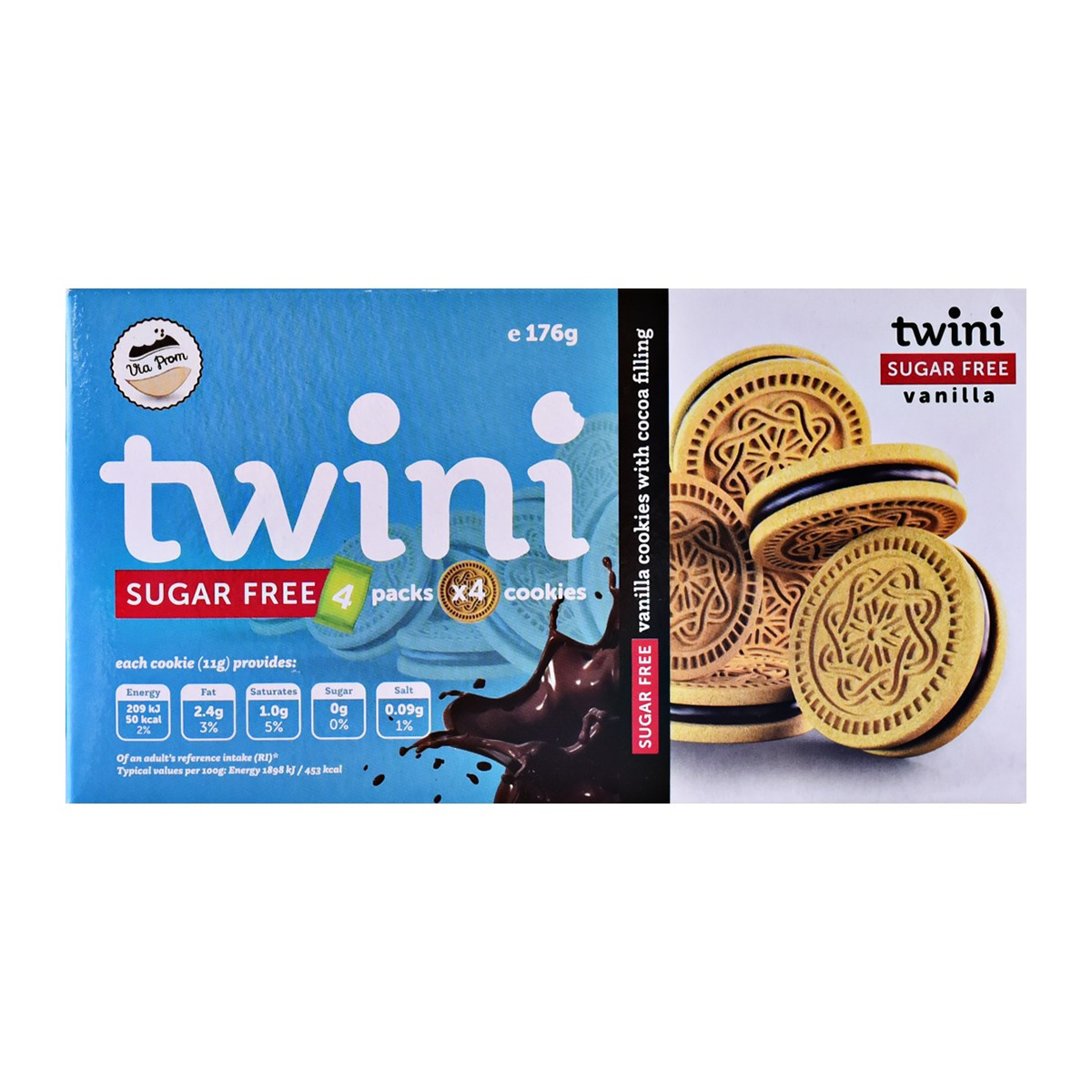 Biskota pa sheqer vanille Twini 178gr