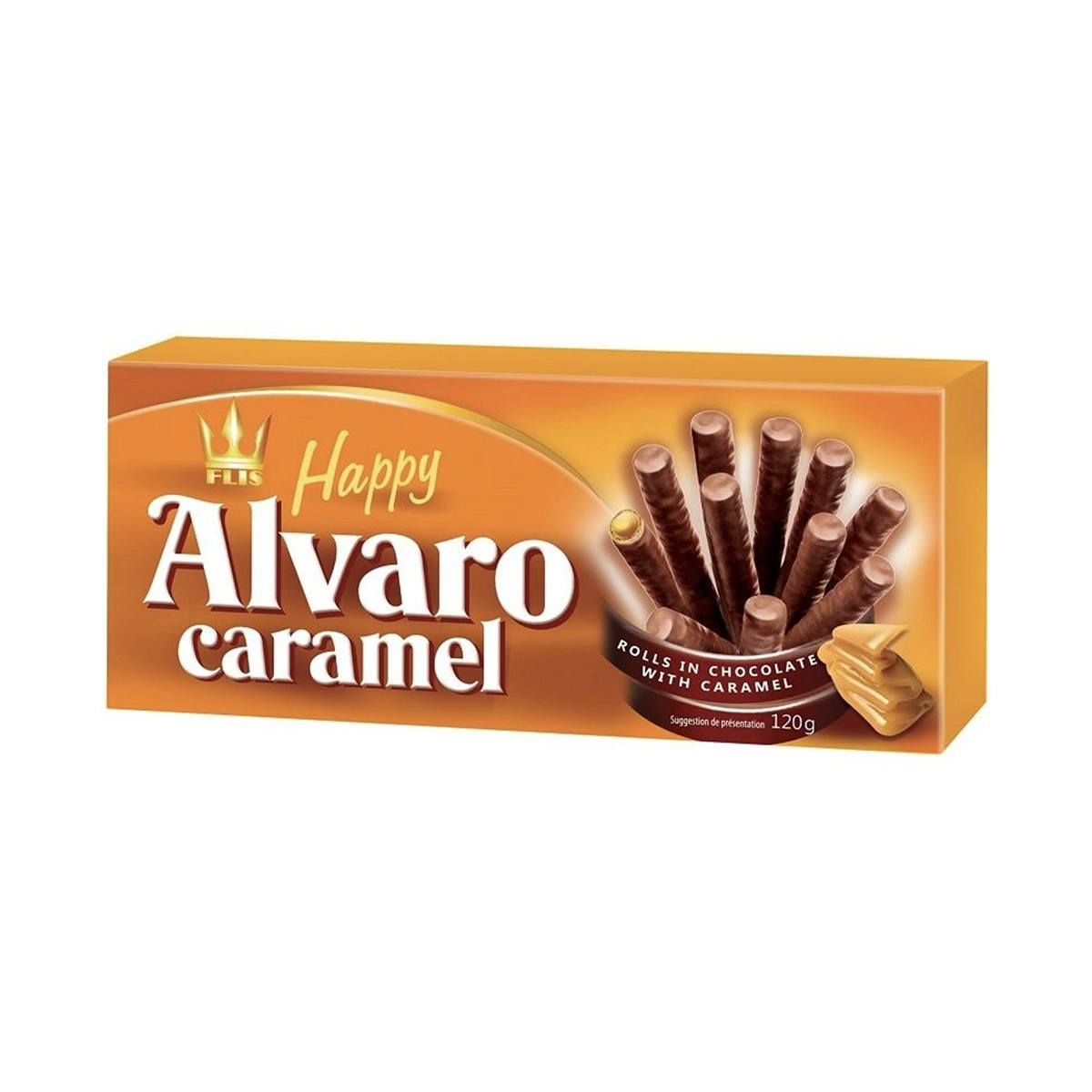 Vafer me karamel Happy 120gr