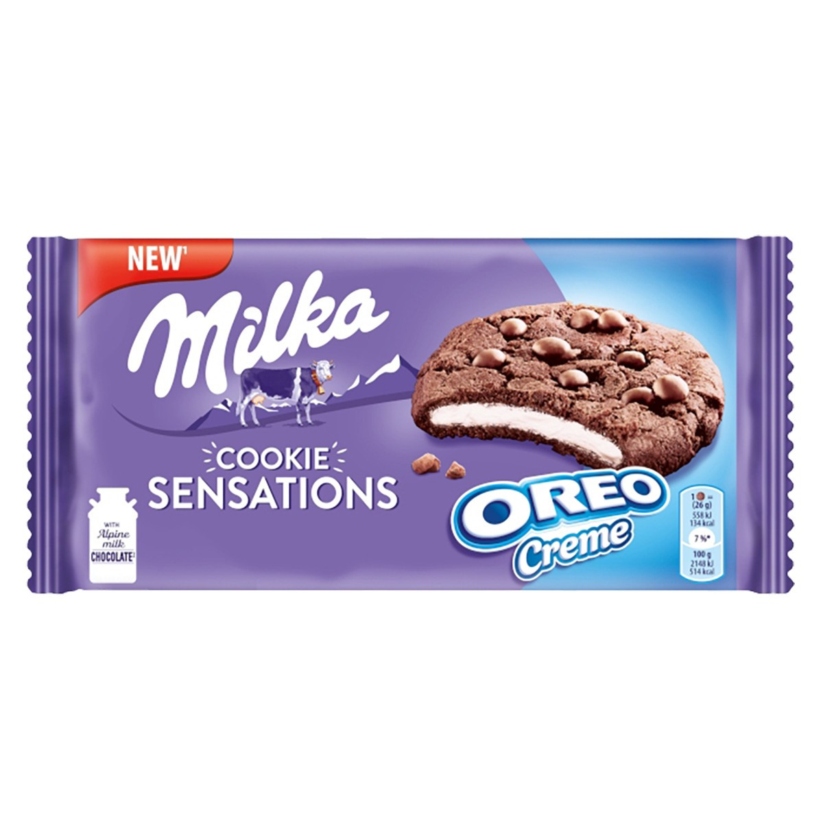 Biskotë me oreo Milka 156gr