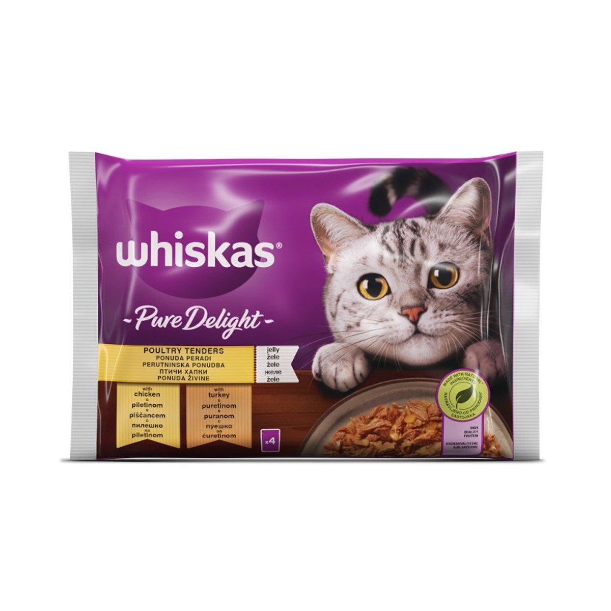 Ushqim mace pure delight Whiskas 4x85gr