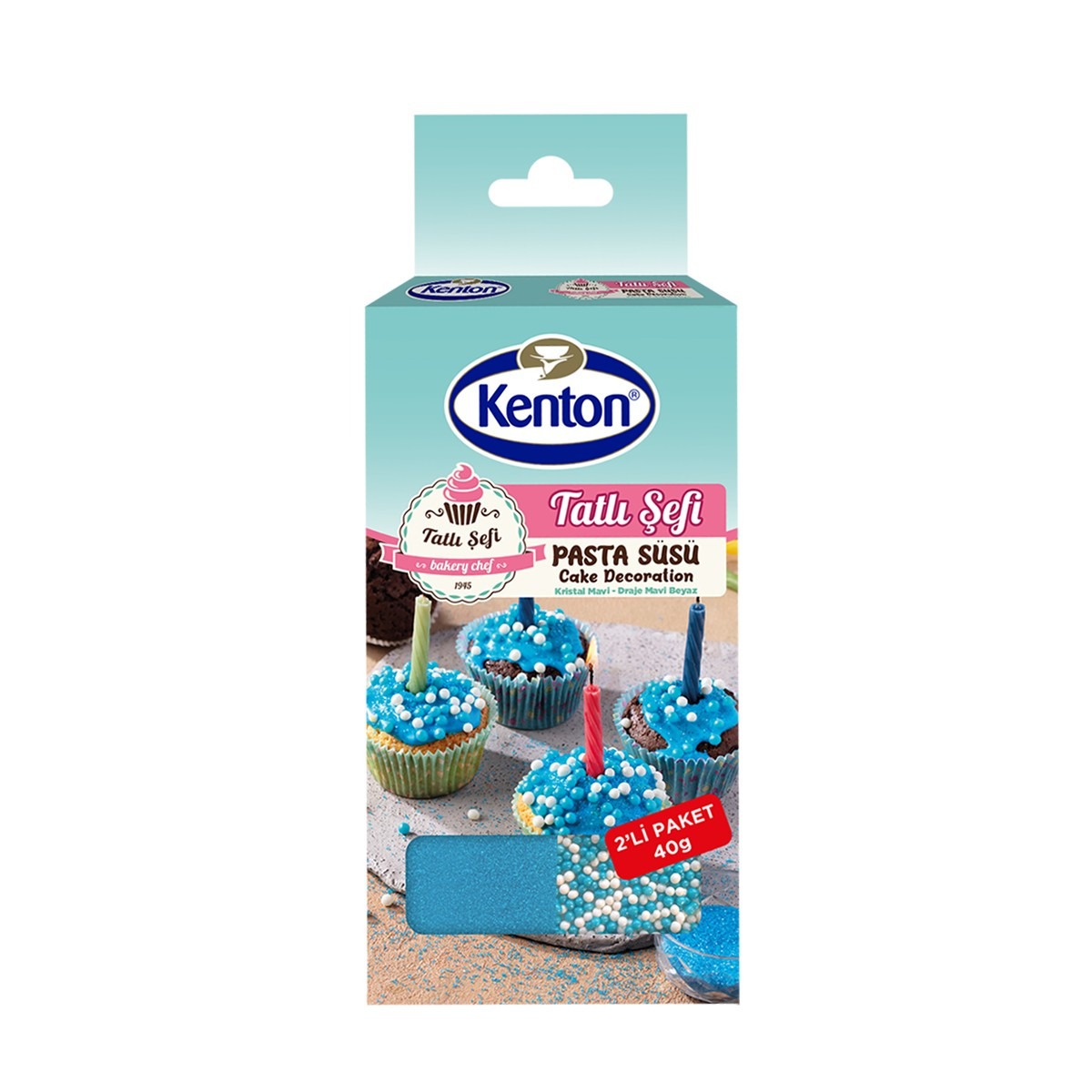 Dekorues grimca të kaltërta Kenton 40gr