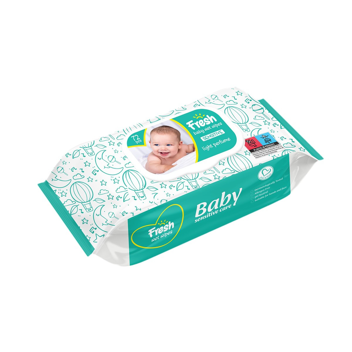 Leter e lagur FRESH Baby sensitive 72cop