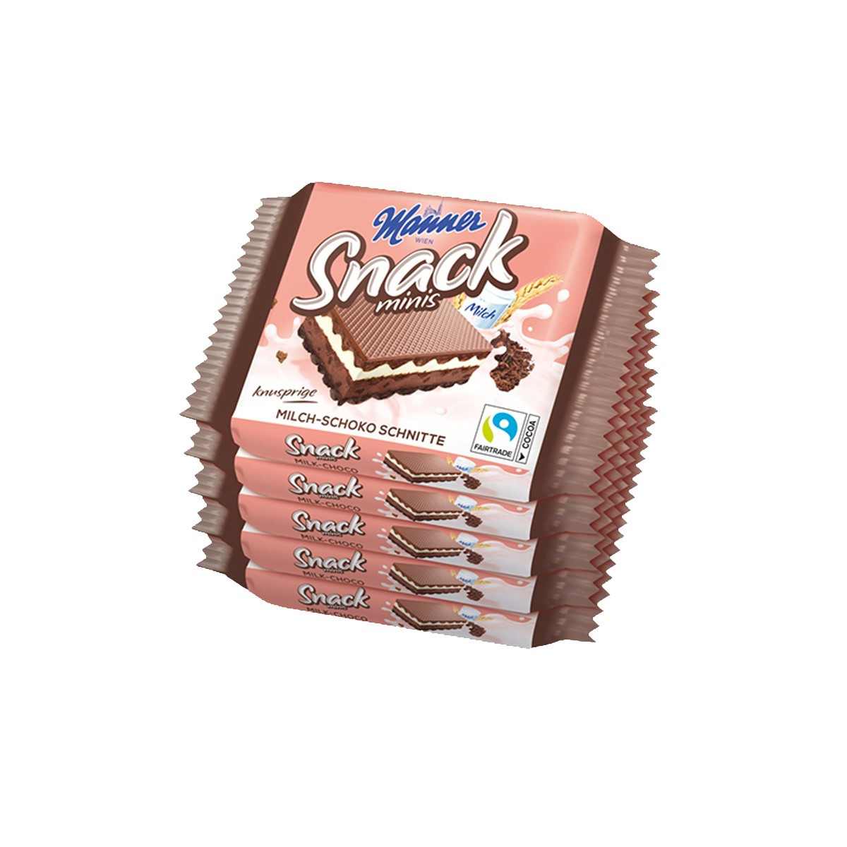 Vafer me qumesht&cokollate Manner 5X25gr