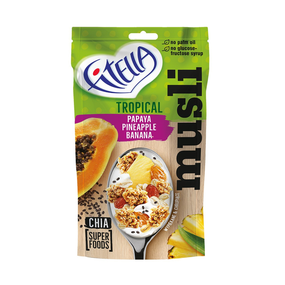 Muesli me fruta tropikale Fitella 50gr