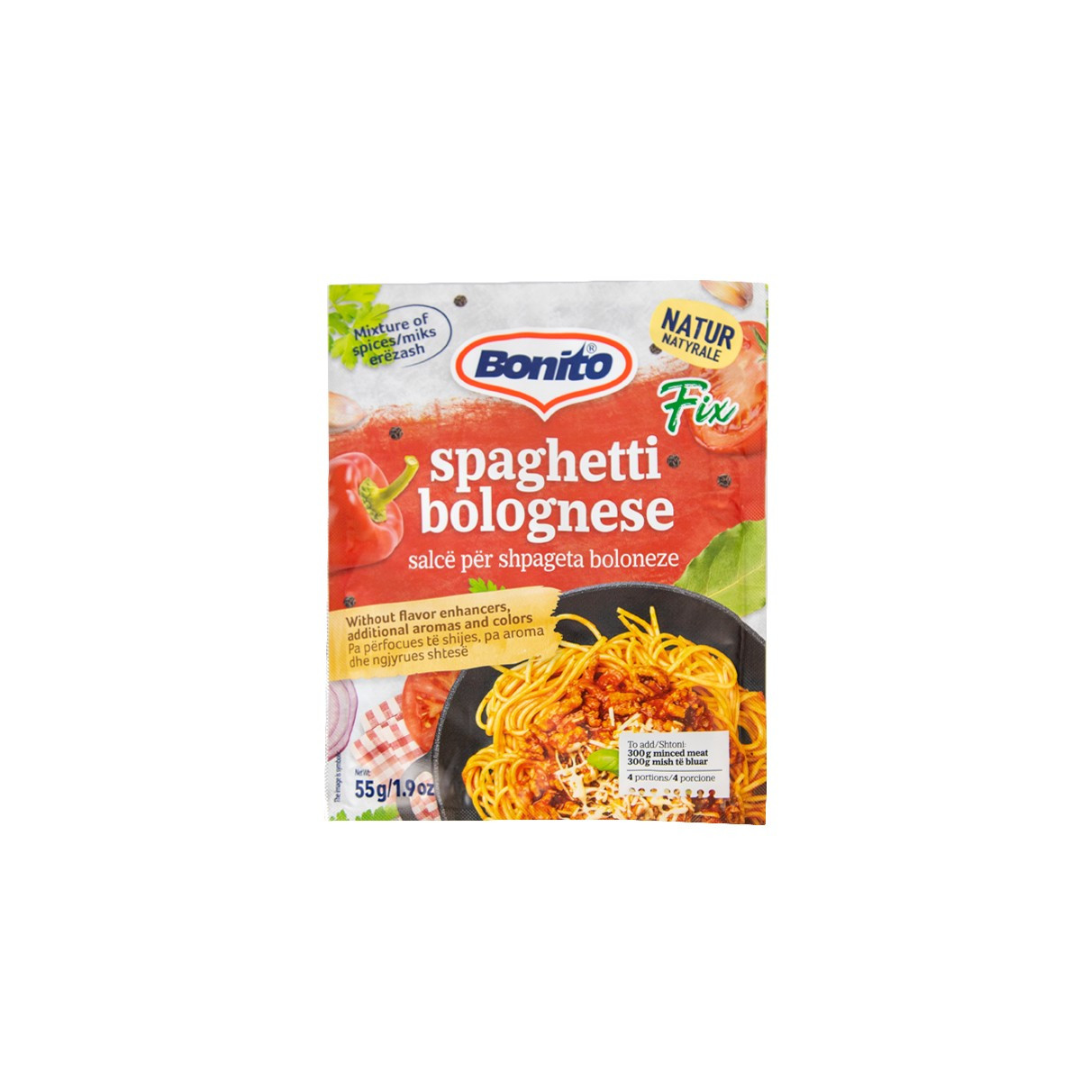 Salce per shpageta bolognese Bonito 55gr